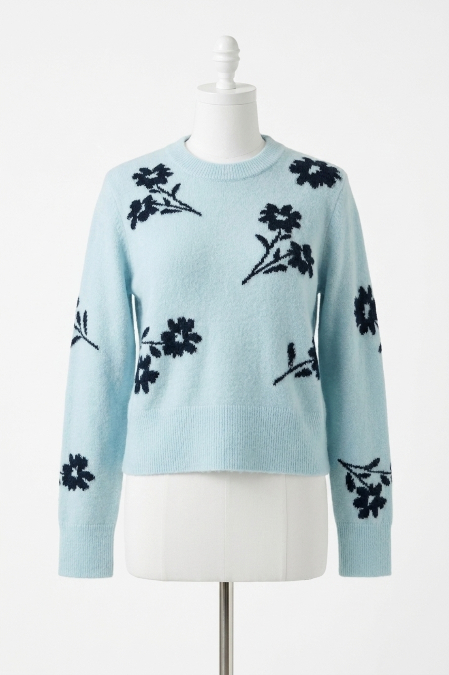 NEW RAILS anise sweater in blue/ black - Picture 1 of 6